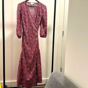 Topshop dress size 12 midi long sleeve